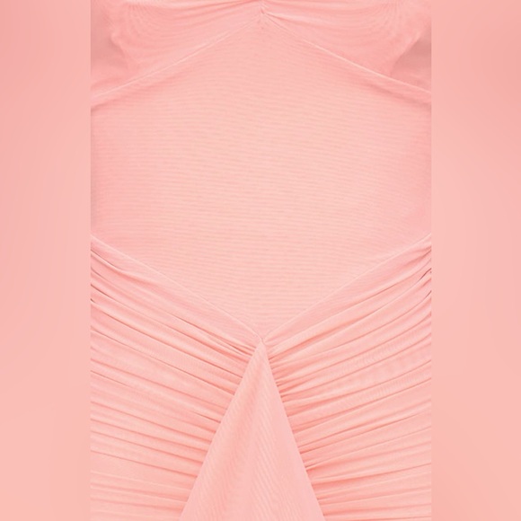 Gabbi Ruffle Mesh High-Low Cocktail Dress - Picture 4 of 12